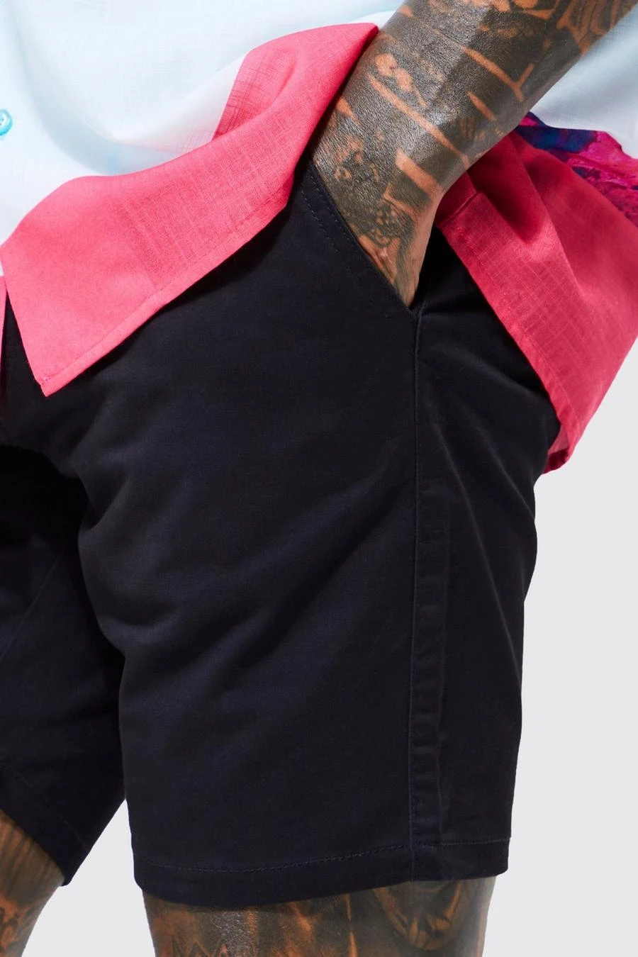 Stretch Skinny Fixed Waist Chino Short 4 Stretch Skinny Fixed Waist Chino Short - Image 4