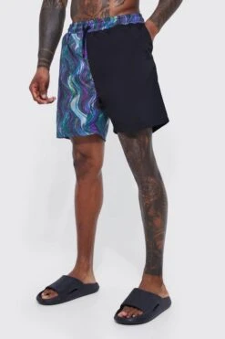 Warped Spliced Mid Length Swim