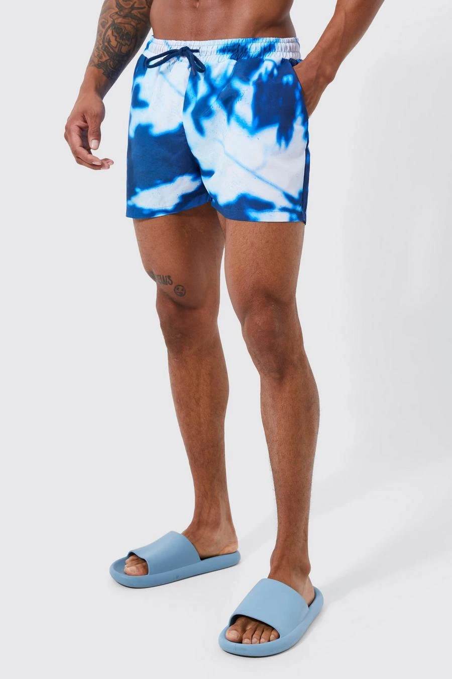 Palm Printed Super Short Length Swim 1 Palm Printed Super Short Length Swim