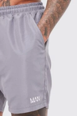 Original Man Mid Length Swim Shorts 7 Original Man Mid Length Swim Shorts -Sea Vibe Together male grey original man mid length swim shorts 3