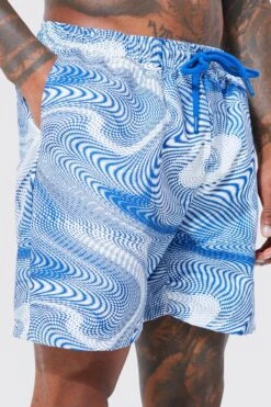 Illusion Mid Length Swim -Sea Vibe Together male light20blue illusion mid length swim 3