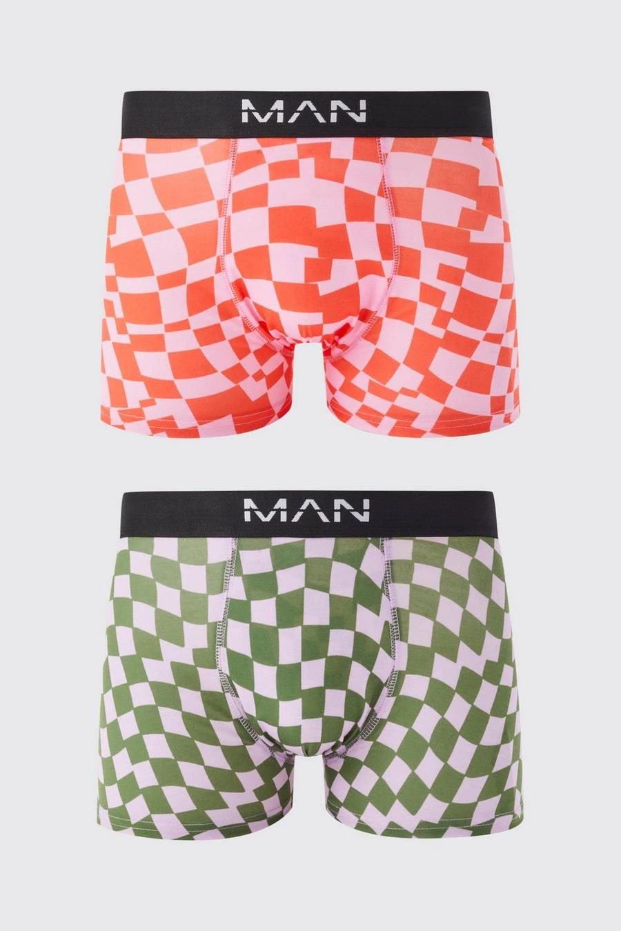 2 Pack Checkerboard Print Boxers 1 2 Pack Checkerboard Print Boxers