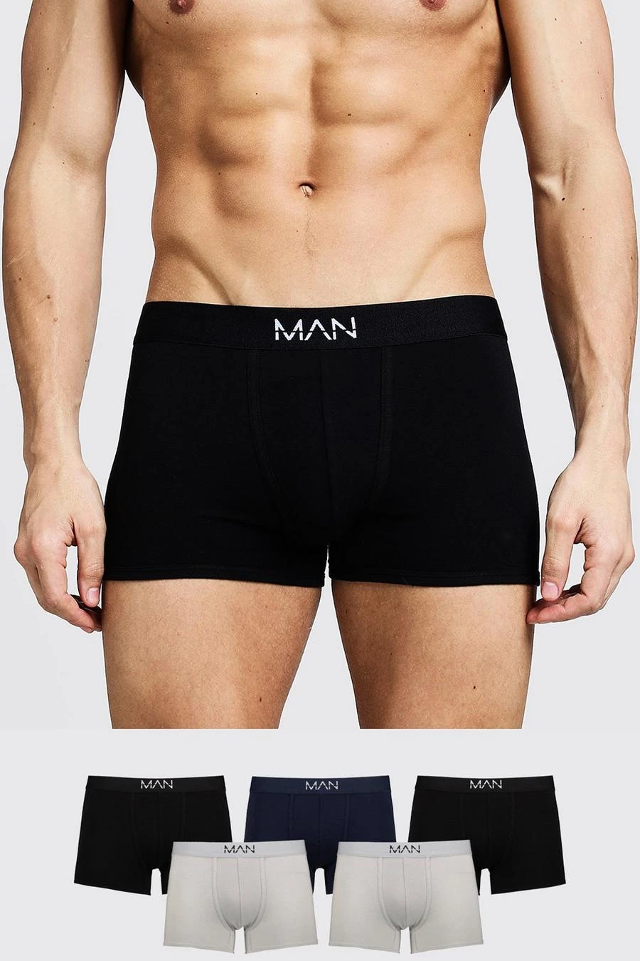 5 Pack Mixed Colour MAN Trunks 1 5 Pack Mixed Colour MAN Trunks