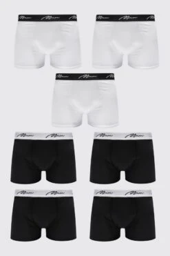 7 Pack Man Signature Mixed Colour Trunks