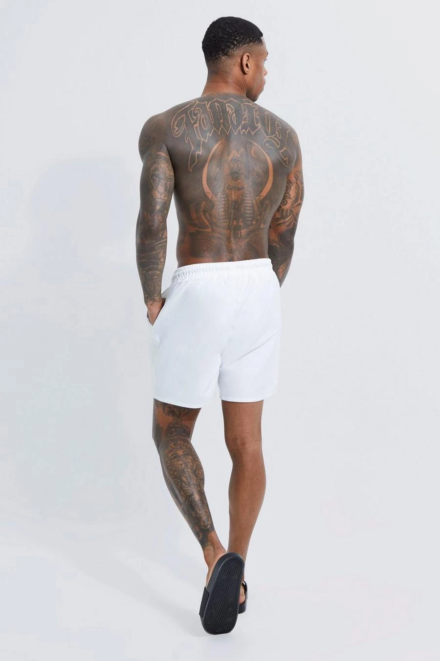 Man Signature Mid 2 Pack Swim Shorts 2 Man Signature Mid 2 Pack Swim Shorts - Image 2