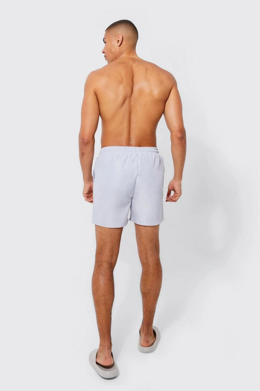Mid 2 Pack Plain Swim Shorts 2 Mid 2 Pack Plain Swim Shorts - Image 2