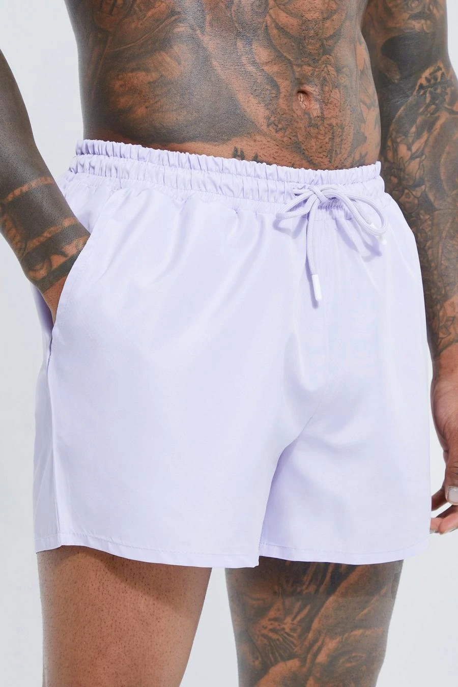 Short 2 Pack Plain Swim Shorts 4 Short 2 Pack Plain Swim Shorts - Image 4