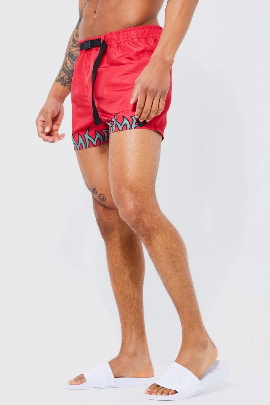 Cargo Flame Mid Swim Short 1 Cargo Flame Mid Swim Short