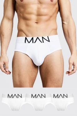 3 Pack MAN Logo Briefs