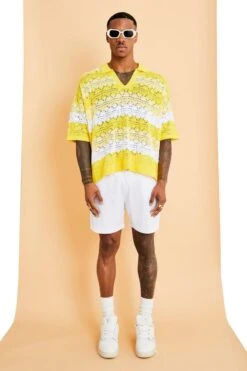 Mid Length Seersucker Swim Shorts 6 Mid Length Seersucker Swim Shorts -Sea Vibe Together male white mid length seersucker swim shorts 2